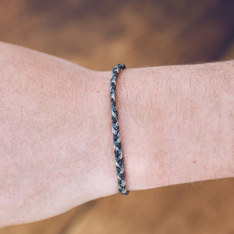 Pura Vida Pura Vida Mini Braided Multi Bracelet | Steel