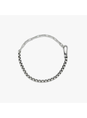Pura Vida Pura Vida Men Carabiner Clasp Chain Bracelet | Silver