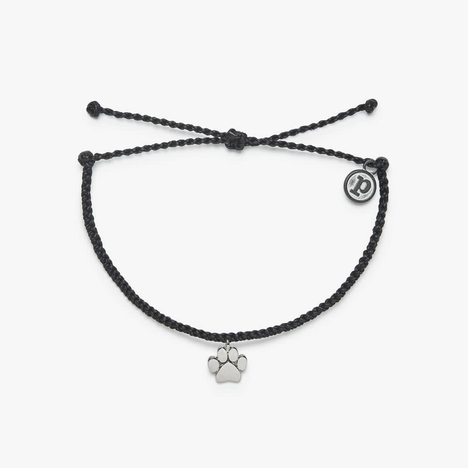 Pura Vida Pura Vida Paw Bead Charm Bracelet Black