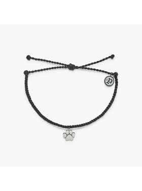 Pura Vida Pura Vida Paw Bead Charm Bracelet | Black