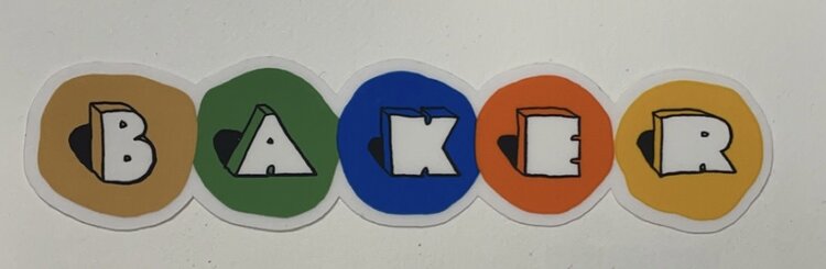 Baker Sticker | B3