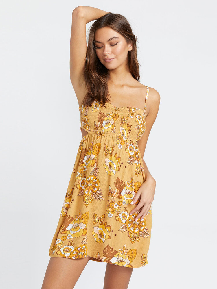 Volcom Volcom Sun Keep Dress (Womens) | Tropic Yellow