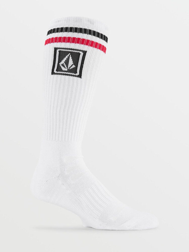 Volcom Volcom Mens Ramp Stone Skate Sock Pr | White