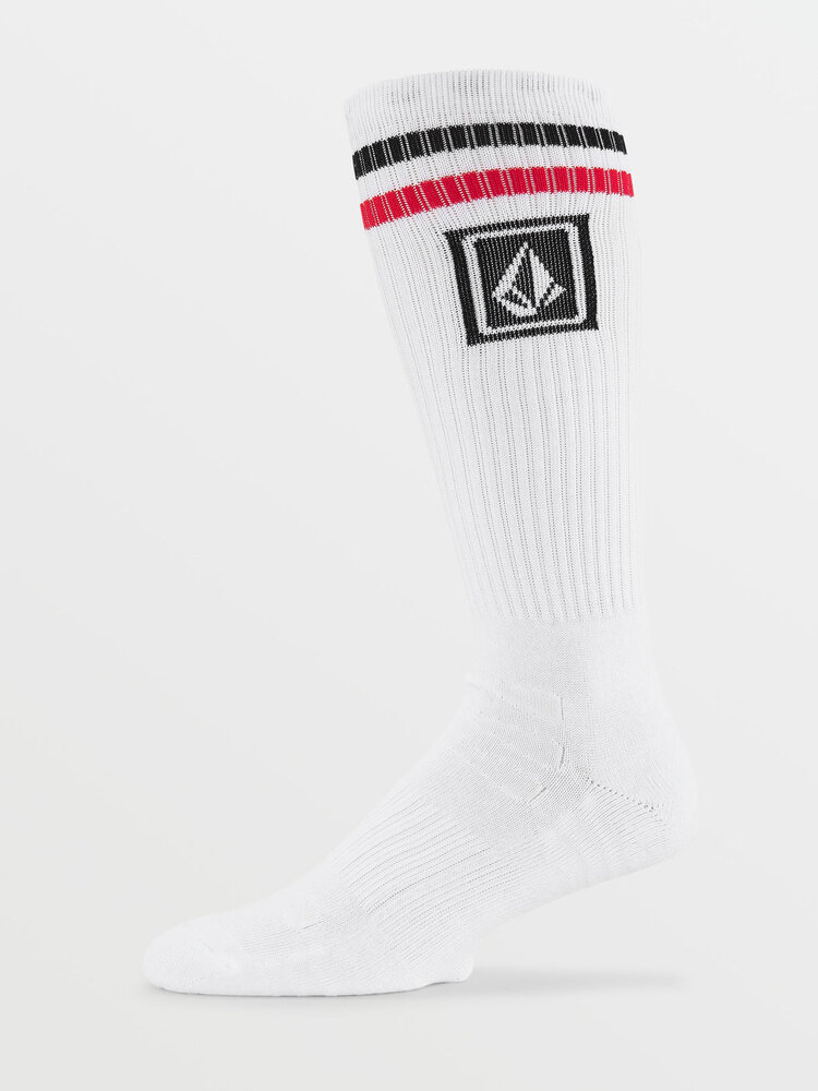 Volcom Volcom Mens Ramp Stone Skate Sock Pr | White