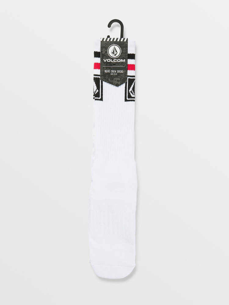 Volcom Volcom Mens Ramp Stone Skate Sock Pr | White