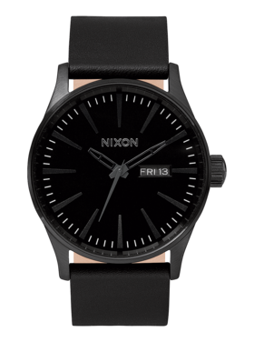 Nixon Nixon Sentry Leather | All Black