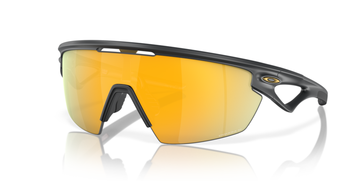 Oakley Sphaera Matte Carbon | Prizm 24K Polarized - The Drop Rideshop
