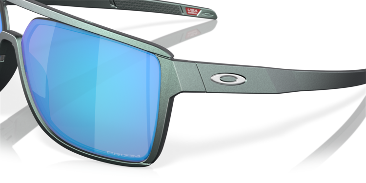 Oakley Oakley Castel Matte Silver/Blue Colorshift | Prizm Sapphire