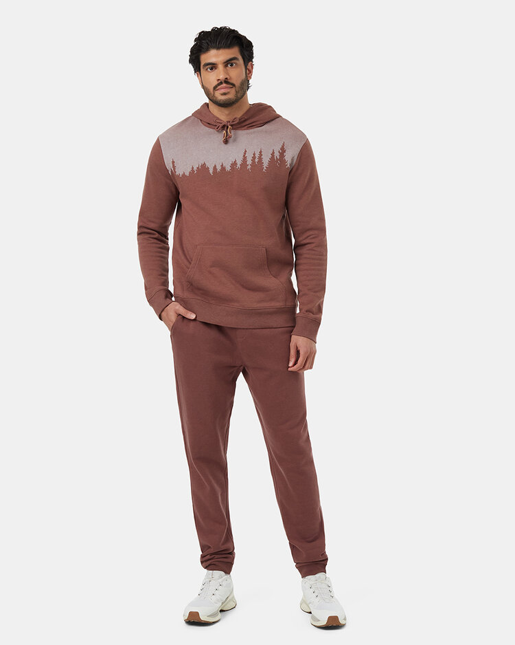Tentree Tentree Mens Juniper Hoodie | Mesa Red Htr/Wht