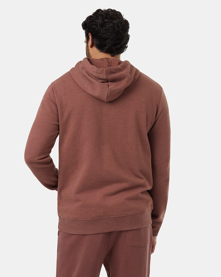 Tentree Tentree Mens Juniper Hoodie | Mesa Red Htr/Wht