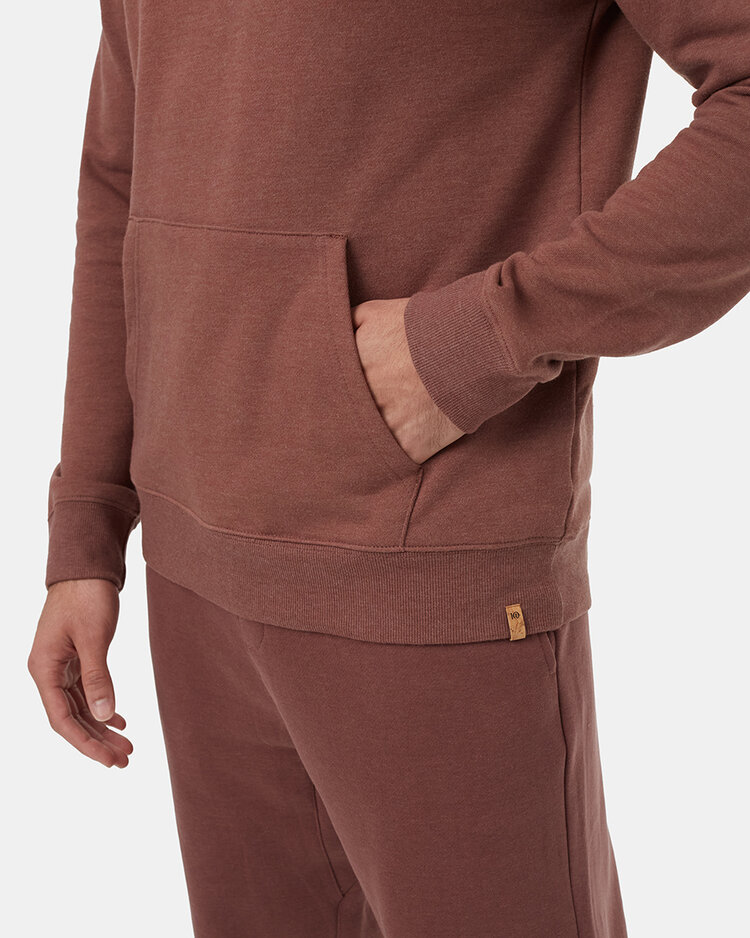 Tentree Tentree Mens Juniper Hoodie | Mesa Red Htr/Wht