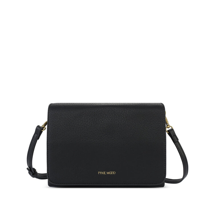 Pixie Mood Pixie Mood Gianna Crossbody | Black Pebbled