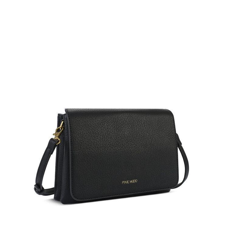 Pixie Mood Pixie Mood Gianna Crossbody | Black Pebbled