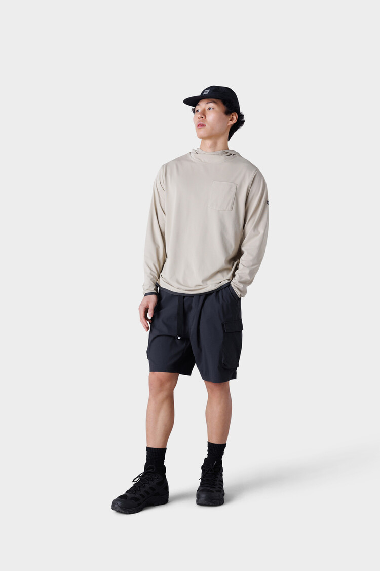 686 686 Mens Traveler Featherlight Cargo Shorts - 8" | Black