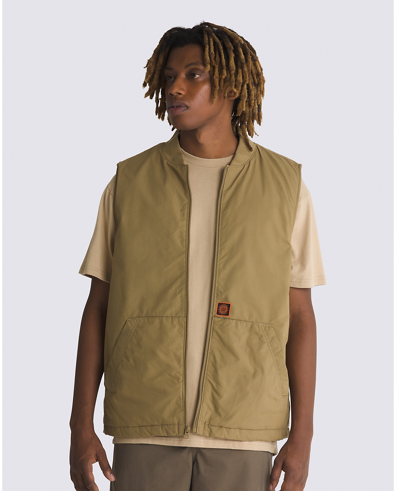 Vans Mens Spitfire Wheels Vest Gothic Olive S3 Boardshop