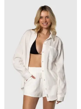 TEAMLTD TEAMLTD Womens Boatday Button Up | White