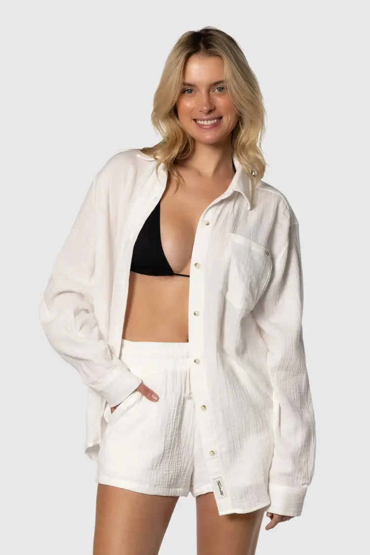 TEAMLTD TEAMLTD Womens Boatday Button Up | White