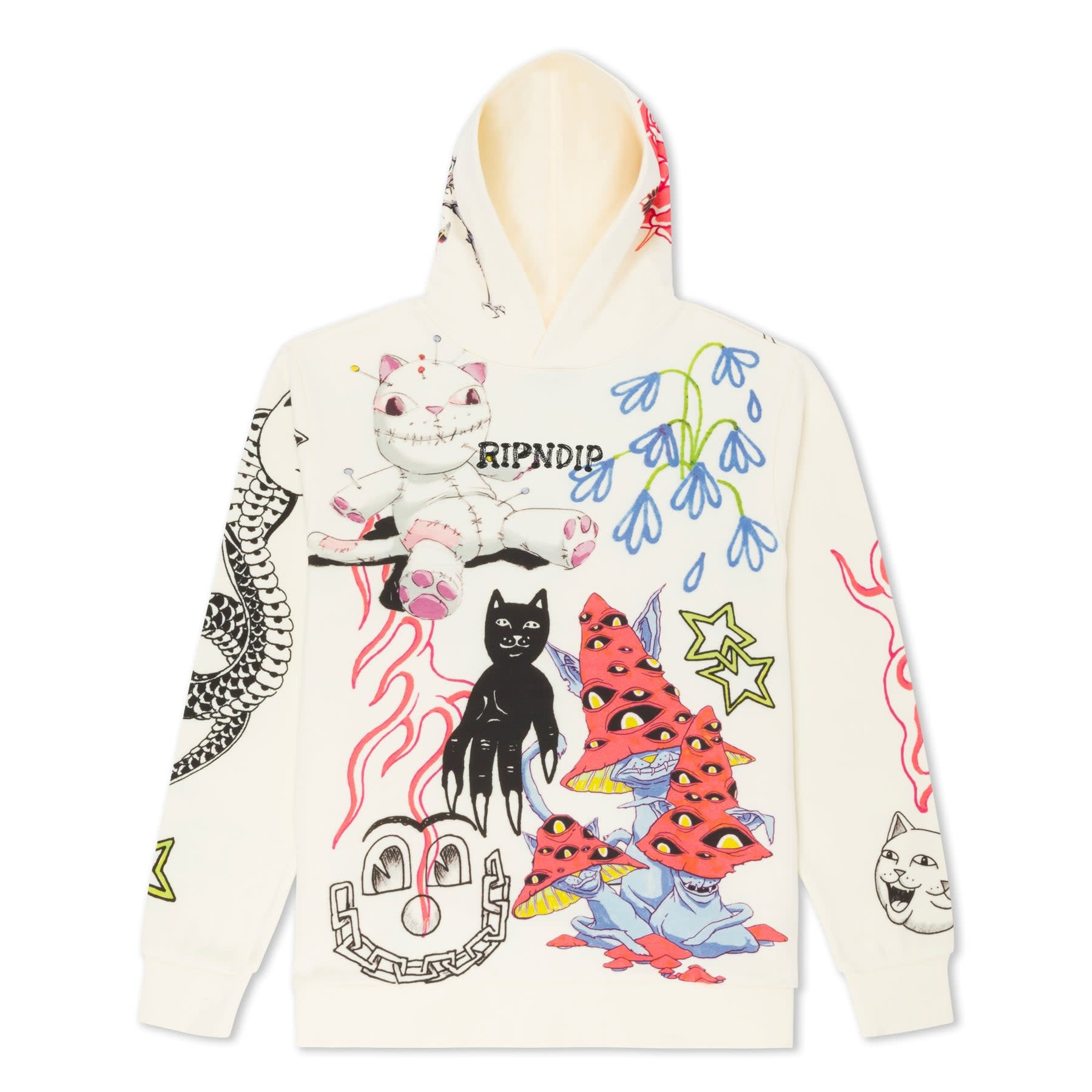 Supreme x ripndip hoodie best sale