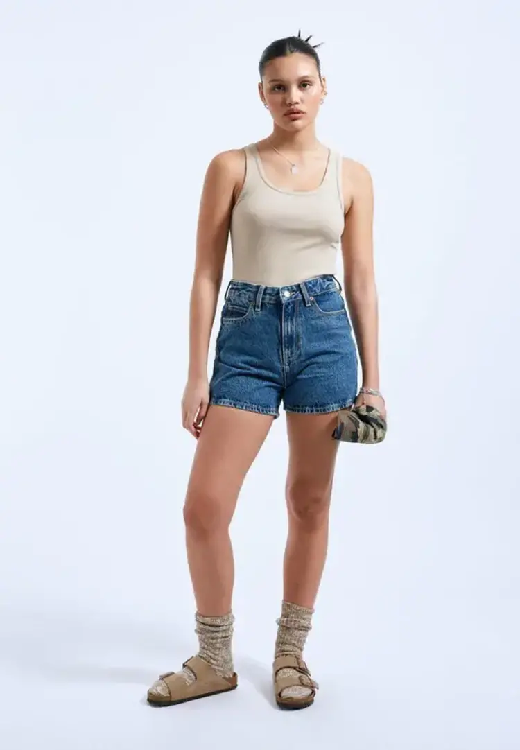 Dr Denim Dr. Denim Womens Nora Shorts | Stream Mid Retro