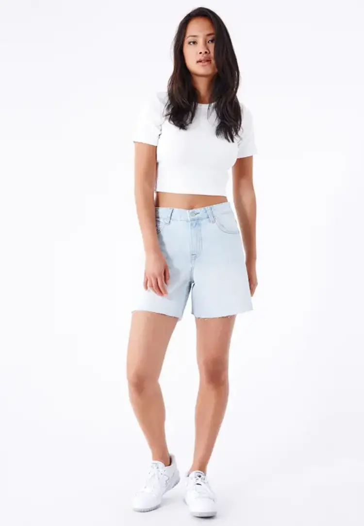Dr Denim Dr.Denim Womens Rose Shorts | Canyon Pale Worn Raw Hem