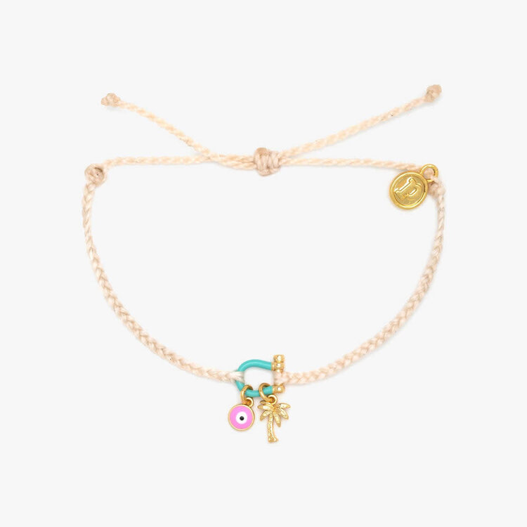 Pura Vida Pura Vida Bonne Chance Gold Charm Bracelet | Vanilla