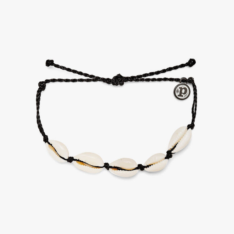 Pura Vida Pura Vida Knotted Cowries Bracelet | Black