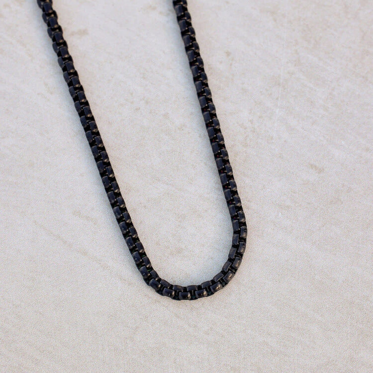 Pura Vida Pura Vida Mens Rolo Chain Necklace | Black