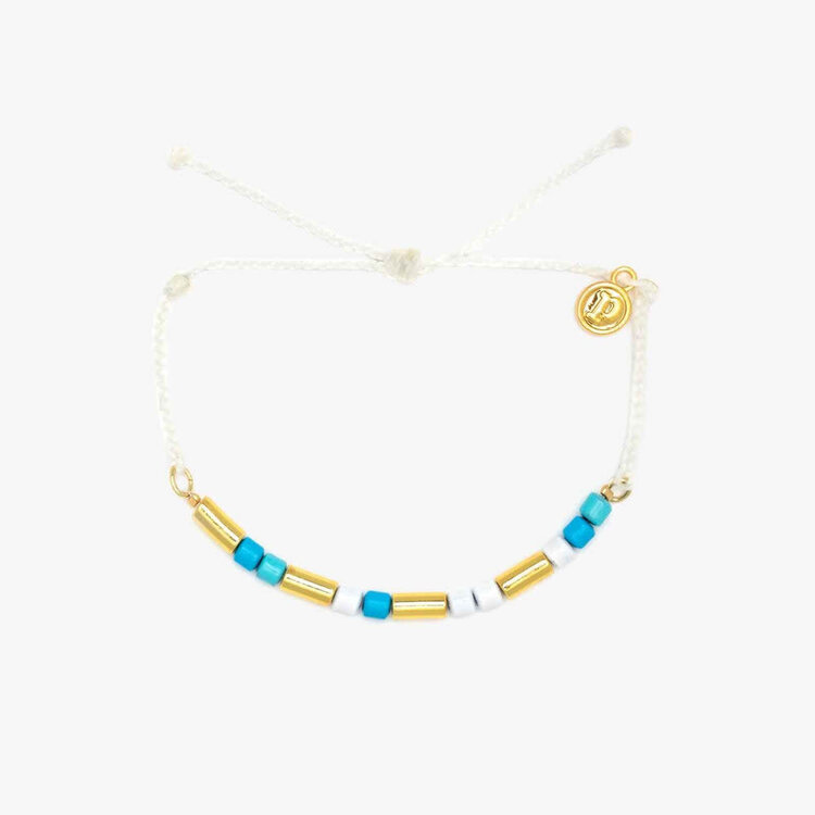 Pura Vida Pura Vida Undertow Enamal Bead Charm Bracelet | Natural