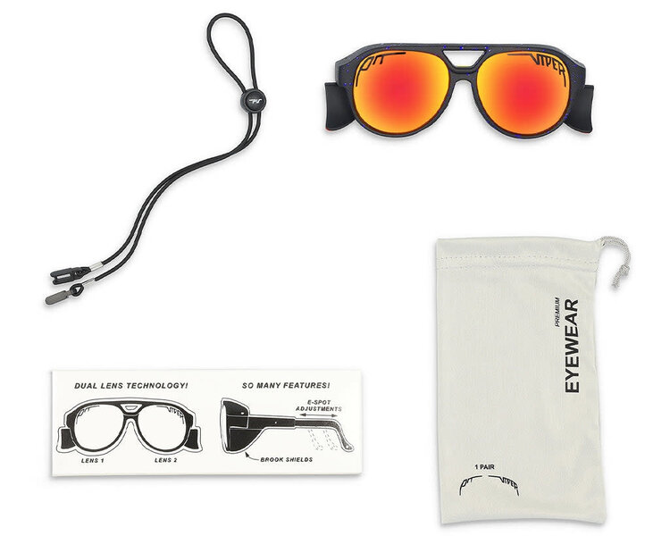 Pit Viper Pit Viper The Combustion Exciters | Polarized Z87+ Red