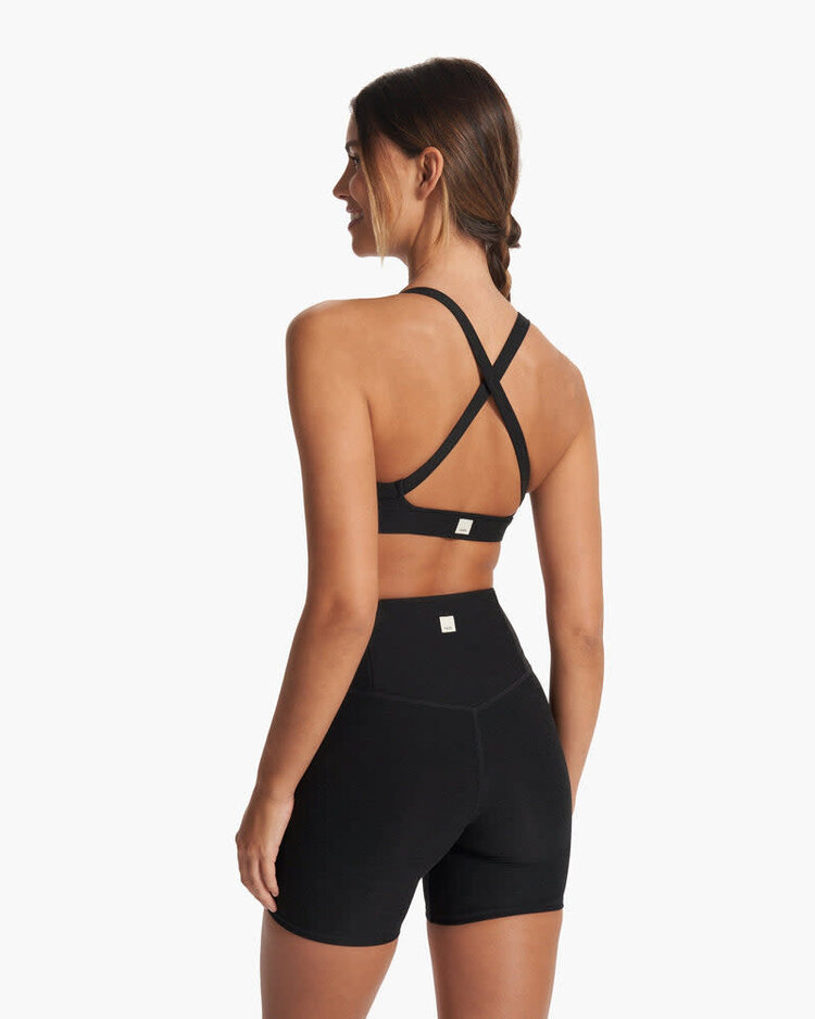 Vuori Vuori Elevation Ruched Bra (Womens) | Black Heather