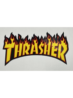 Thrasher Thrasher Flame Logo Medium Sticker | Yellow  (T4)