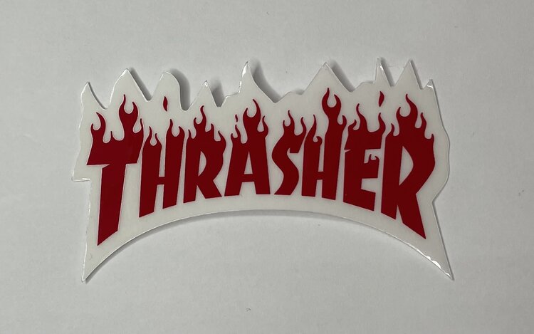 Thrasher Thrasher Flame Logo Small Sticker | Red (T8)
