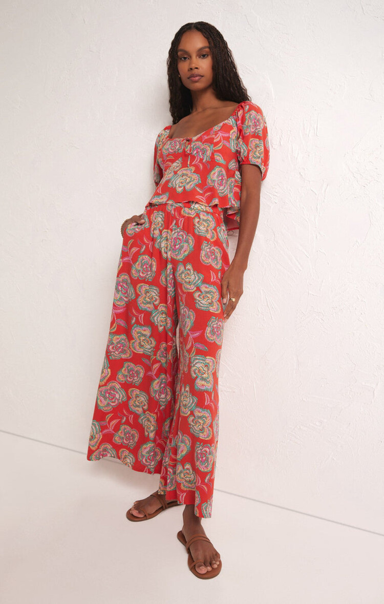 Z Supply Z Supply Renelle Tango Floral Top | Tango