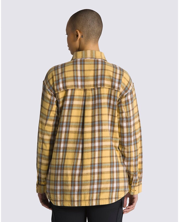 Vans Vans W Amelia Flannel Ls Top | Ochre