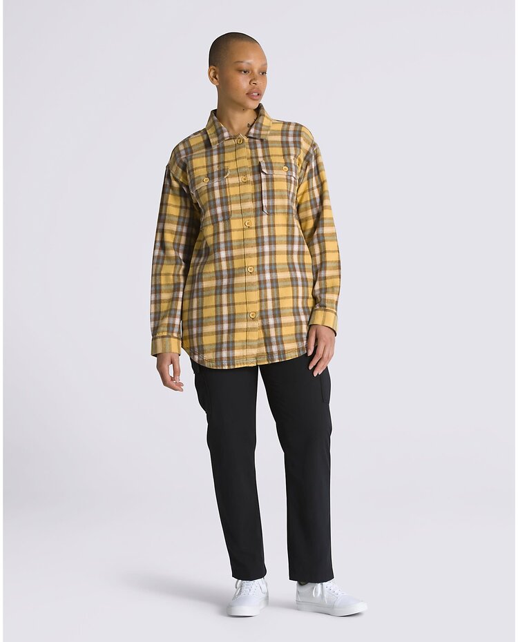Vans Vans W Amelia Flannel Ls Top | Ochre