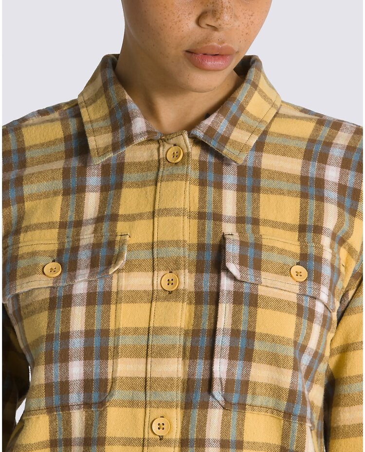 Vans Vans W Amelia Flannel Ls Top | Ochre