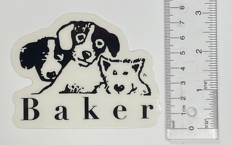 Baker Baker Time Bomb Sticker | Black/White B9