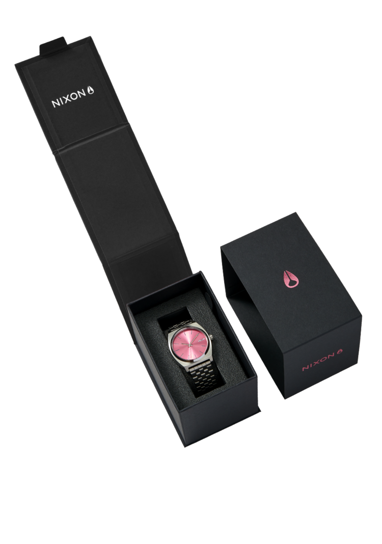 Nixon Nixon Time Teller | Silver/Pink