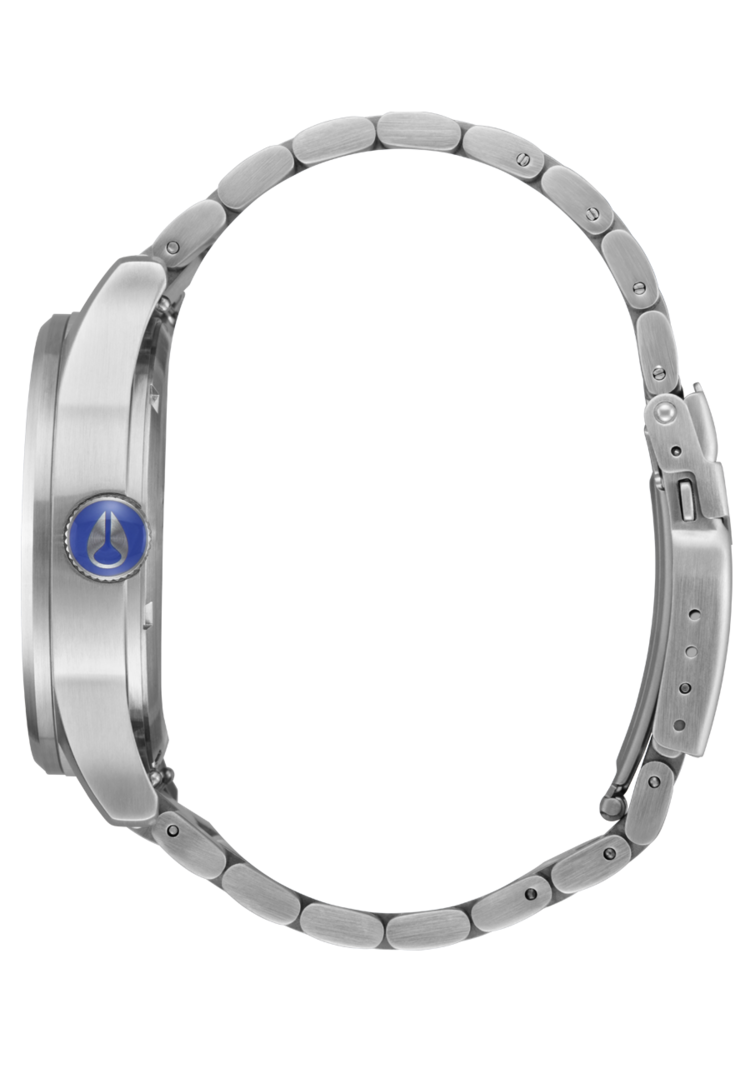 Nixon Nixon Sentry Stainless Steel | Silver/Cobalt