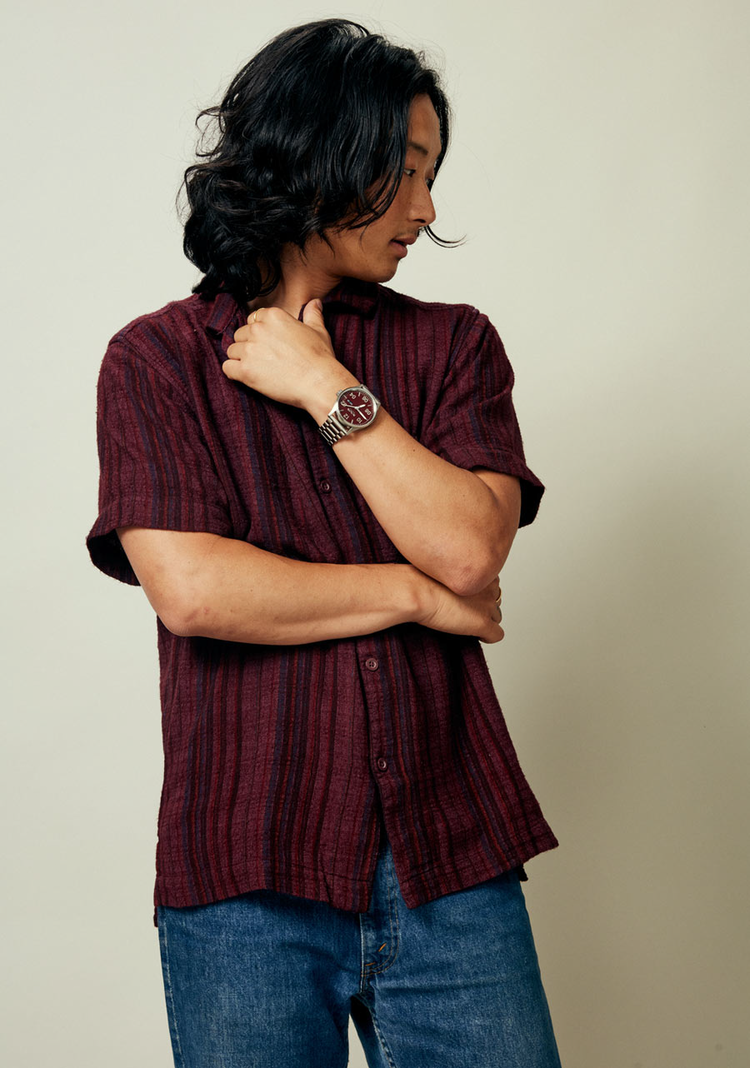 Nixon Nixon Sentry Stainless Steel | Silver/Cranberry