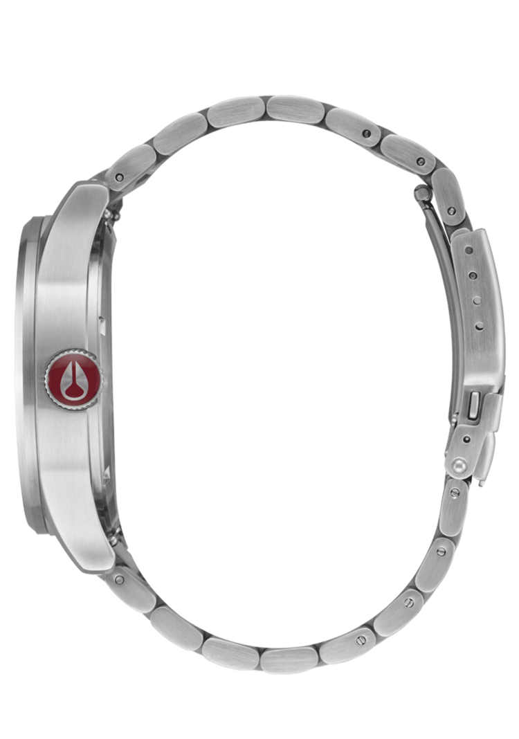 Nixon Nixon Sentry Stainless Steel | Silver/Cranberry