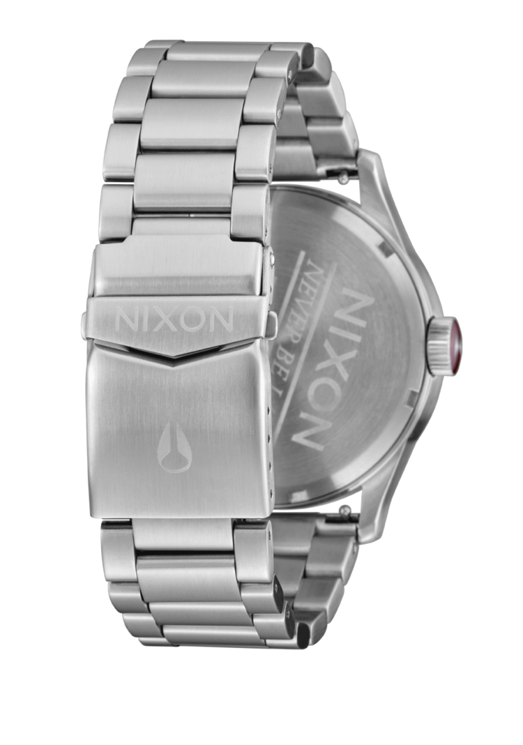Nixon Nixon Sentry Stainless Steel | Silver/Cranberry