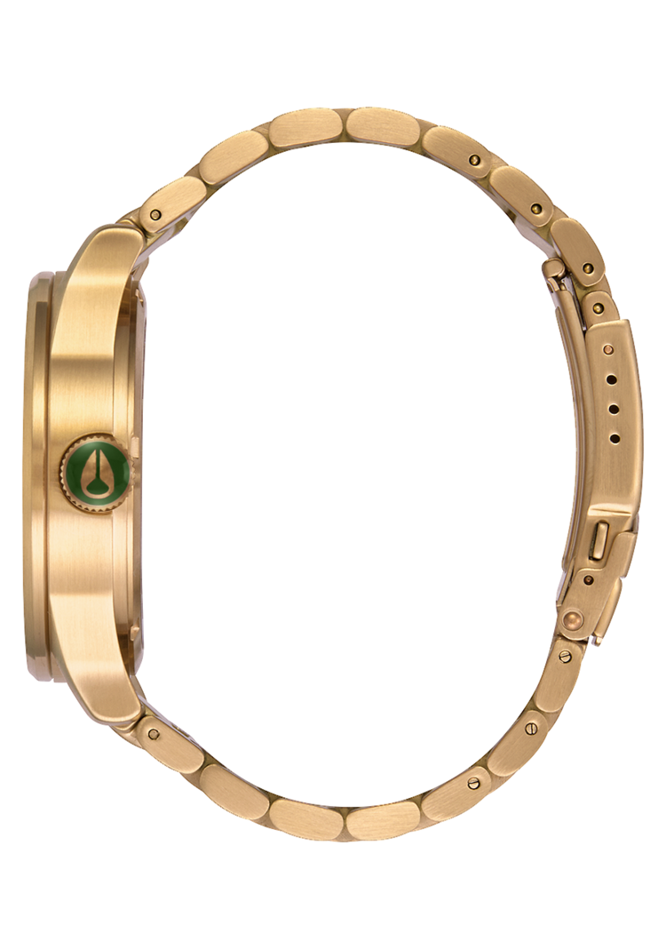Nixon Nixon Sentry Stainless Steel | Gold/Green Sunray