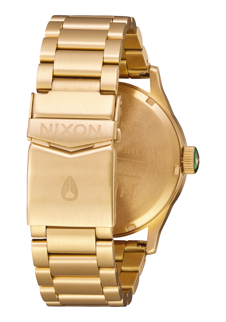 Nixon Nixon Sentry Stainless Steel | Gold/Green Sunray