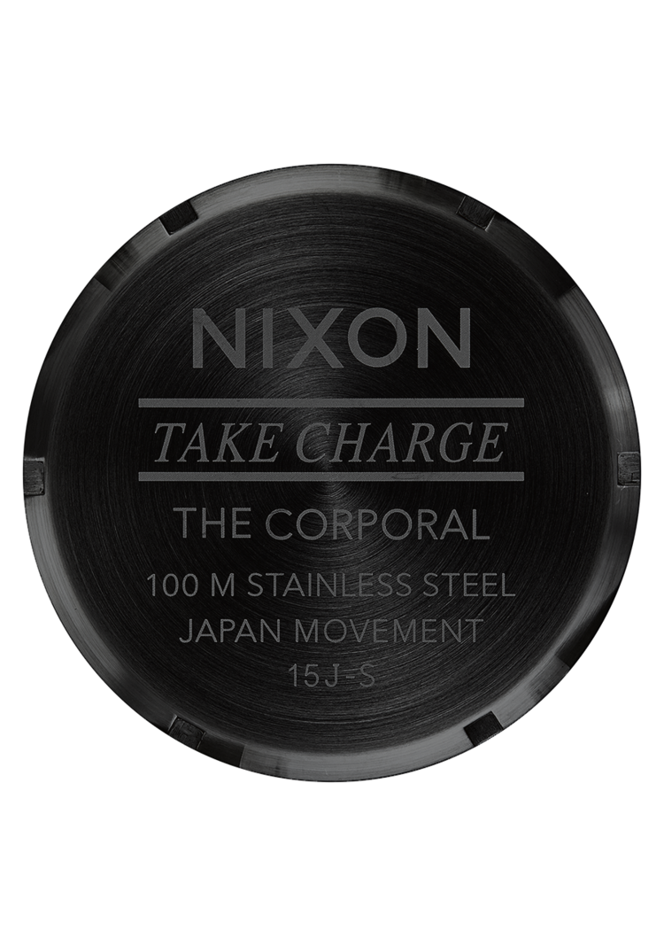 Nixon Nixon Corporal Stainless Steel | Matte Black/Gold