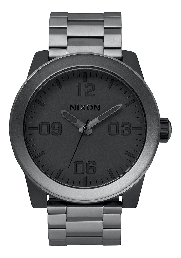 Nixon Nixon Corporal Stainless Steel | Matte Black/Matte Gunmetal