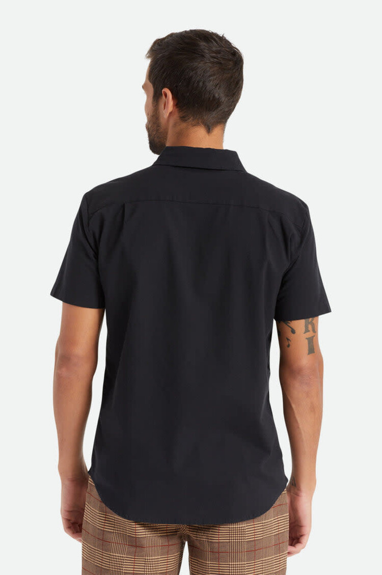 Brixton Brixton Charter Oxford S/S Woven (Mens) | Black