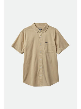Brixton Brixton Charter Sol Wash S/S Woven (Mens) | Oat Milk Sol Wash
