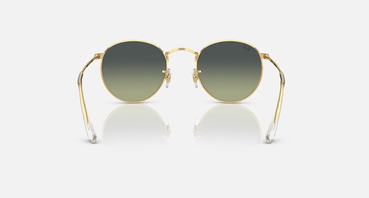 Ray Ban Ray Ban Round Metal Arista Gold | Green Vintage