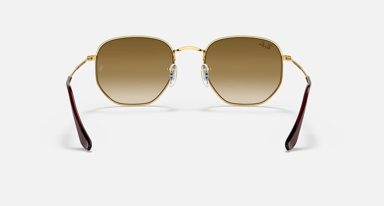 Ray Ban Ray Ban Hexagonal Arista Gold | Light Brown